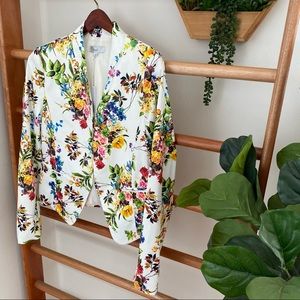 Ovi Bright Floral Print Blazer Jacket